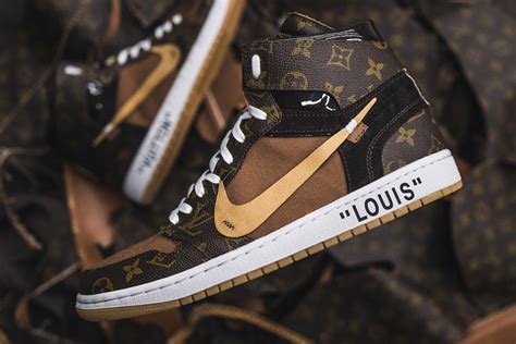 louis vuitton x off-white x air jordan 1 customs|Louis Vuitton nike jordan 1.